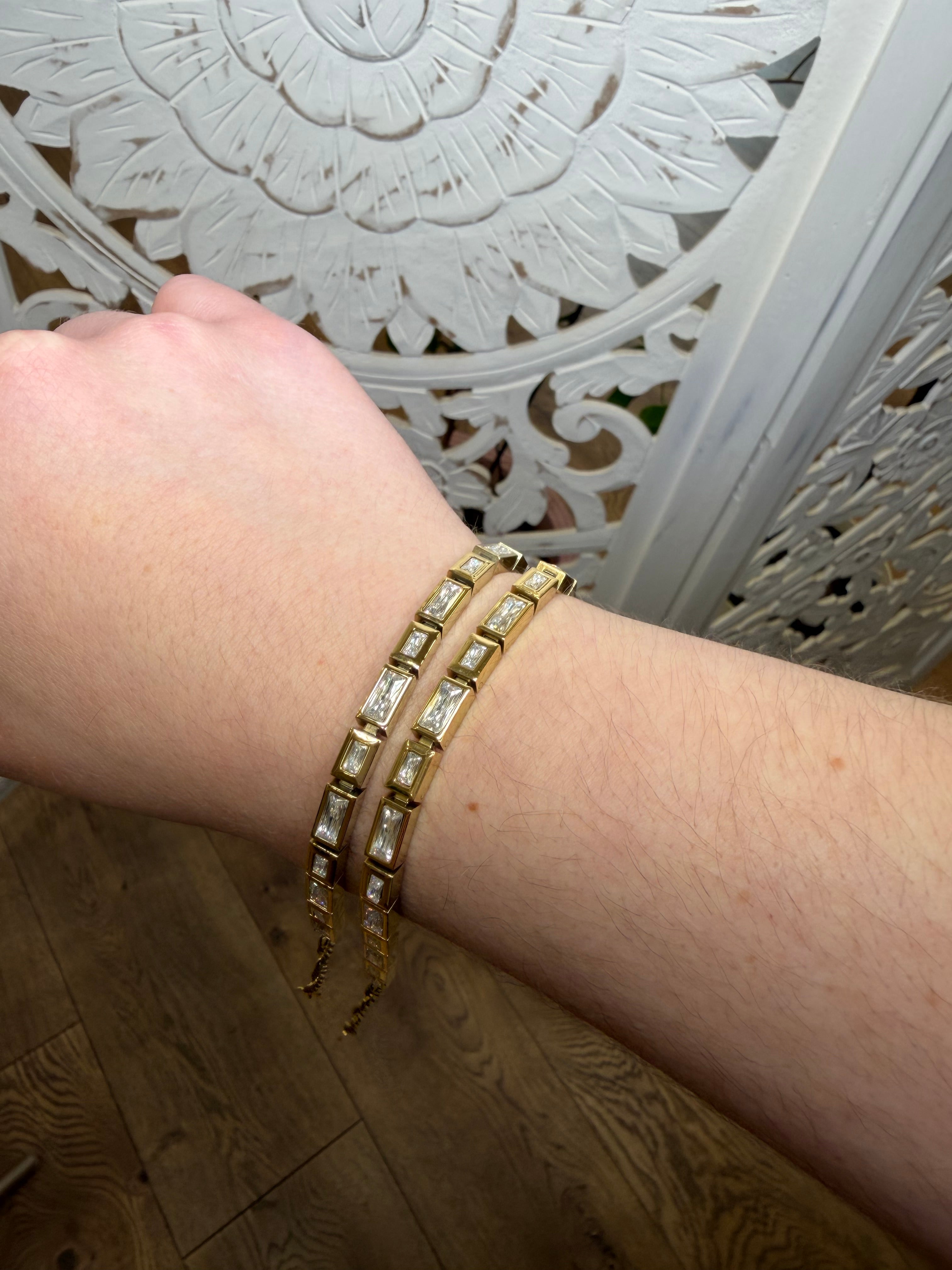 Cz Bezel Bracelet