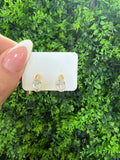 Livs Favorite Cz Gold Huggie Earrings