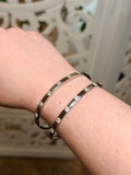 Silver Multi Stone Bangle