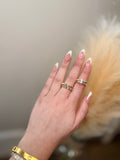 Emerald Cut Cz Ring