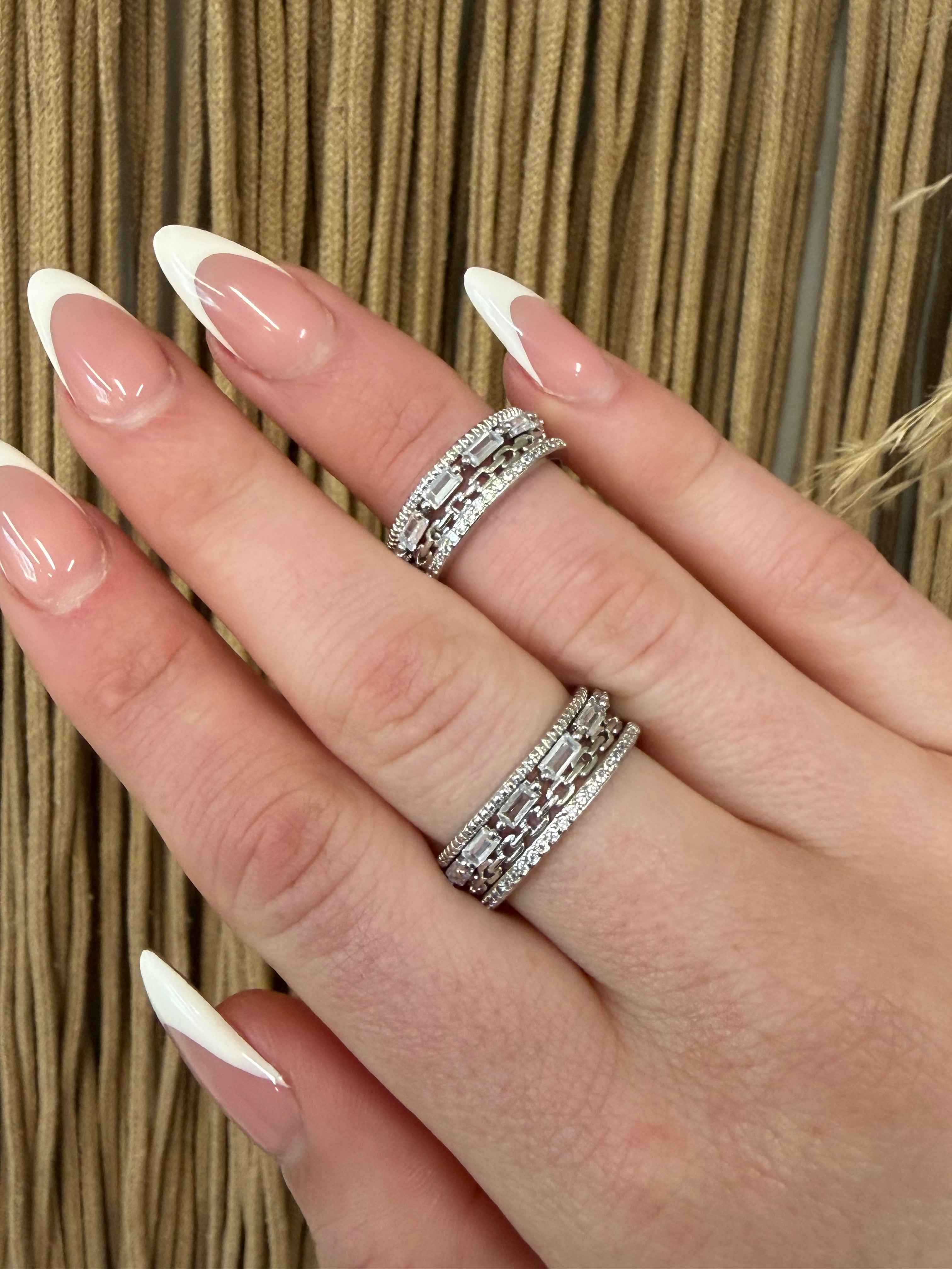 Silver Cz Ring